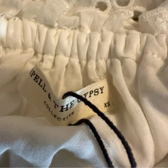 •nwt• Spell Daisy Chain Ruched Mini Dress - Picture 12 of 14